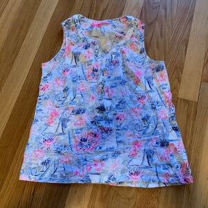 Lilly Pulitzer Essie Sea to shining sea tank top